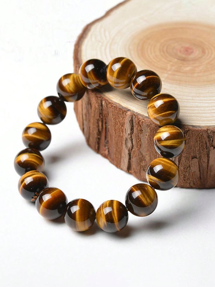 Bracelet en perles de pierre naturelle œil de tigre